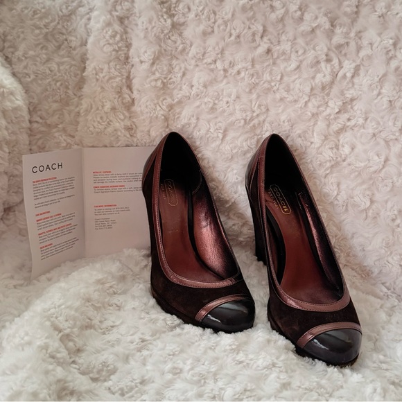 COACH NWT WEDGE HEELS Kerryann style - Picture 2 of 13